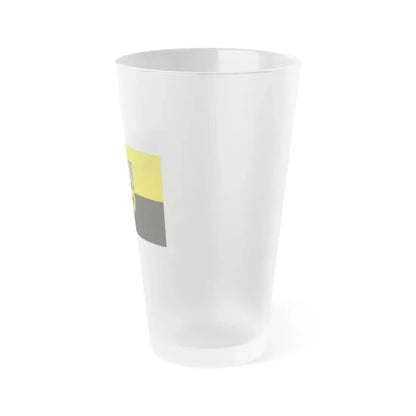 Flag of Ilm Kreis Germany - Frosted Pint Glass 16oz - Go Mug Yourself
