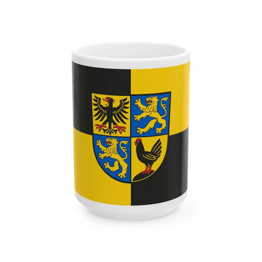 Flag of Ilm Kreis Germany - White Coffee Mug-15oz-Go Mug Yourself