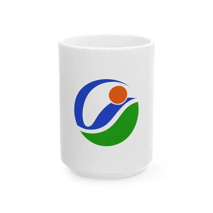 Flag of Imabari Ehime (Japan) White Coffee Mug 15oz - Go Mug Yourself