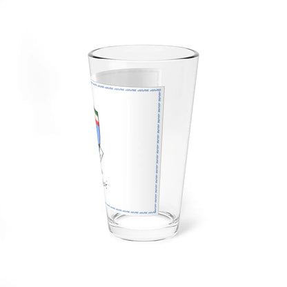 Flag of Imam Khumeini Marine Sciences University (Iran) Pint Glass 16oz - Go Mug Yourself