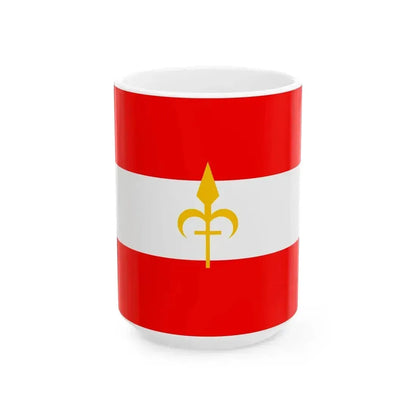 Flag of Imperial Free City of Trieste (Italy) White Coffee Mug 15oz - Go Mug Yourself