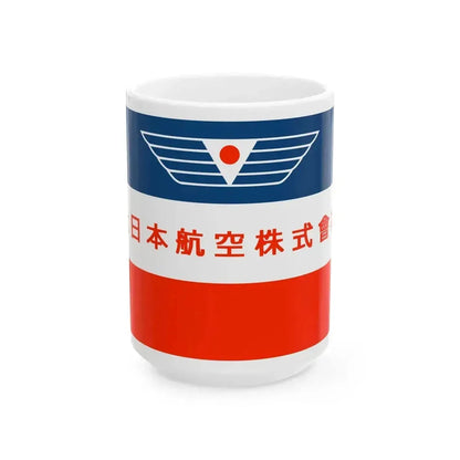 Flag of Imperial Japanese Airways (Japan) White Coffee Mug 15oz - Go Mug Yourself