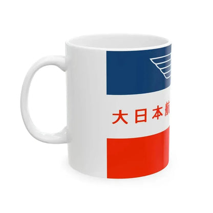 Flag of Imperial Japanese Airways (Japan) White Coffee Mug - Go Mug Yourself