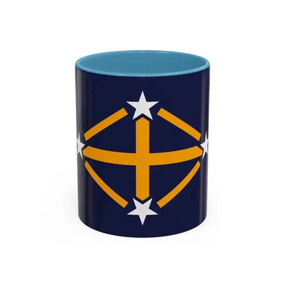 Flag of Imperial Japanese Antarctic Expedition - Accent Coffee Mug 11oz Light Blue - Go Mug Yourself