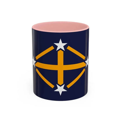 Flag of Imperial Japanese Antarctic Expedition - Accent Coffee Mug 11oz Pink - Go Mug Yourself
