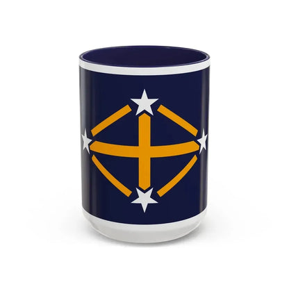 Flag of Imperial Japanese Antarctic Expedition - Accent Coffee Mug 15oz Navy - Go Mug Yourself