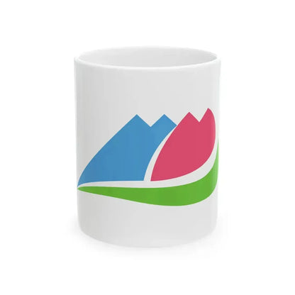 Flag of Ina Nagano (Japan) White Coffee Mug 11oz - Go Mug Yourself