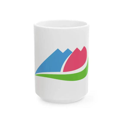 Flag of Ina Nagano (Japan) White Coffee Mug 15oz - Go Mug Yourself