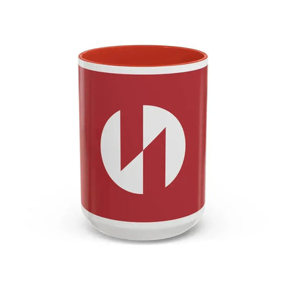 Flag of Inagi Tokyo Japan - Accent Coffee Mug 15oz Red - Go Mug Yourself