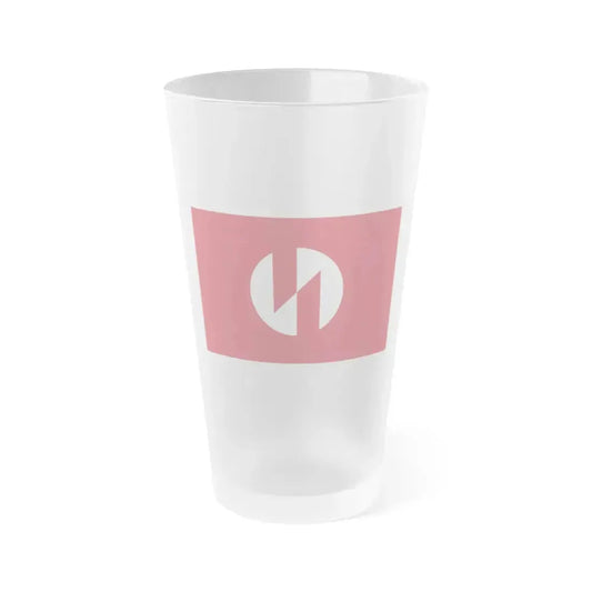 Flag of Inagi Tokyo Japan - Frosted Pint Glass 16oz 16oz Frosted - Go Mug Yourself