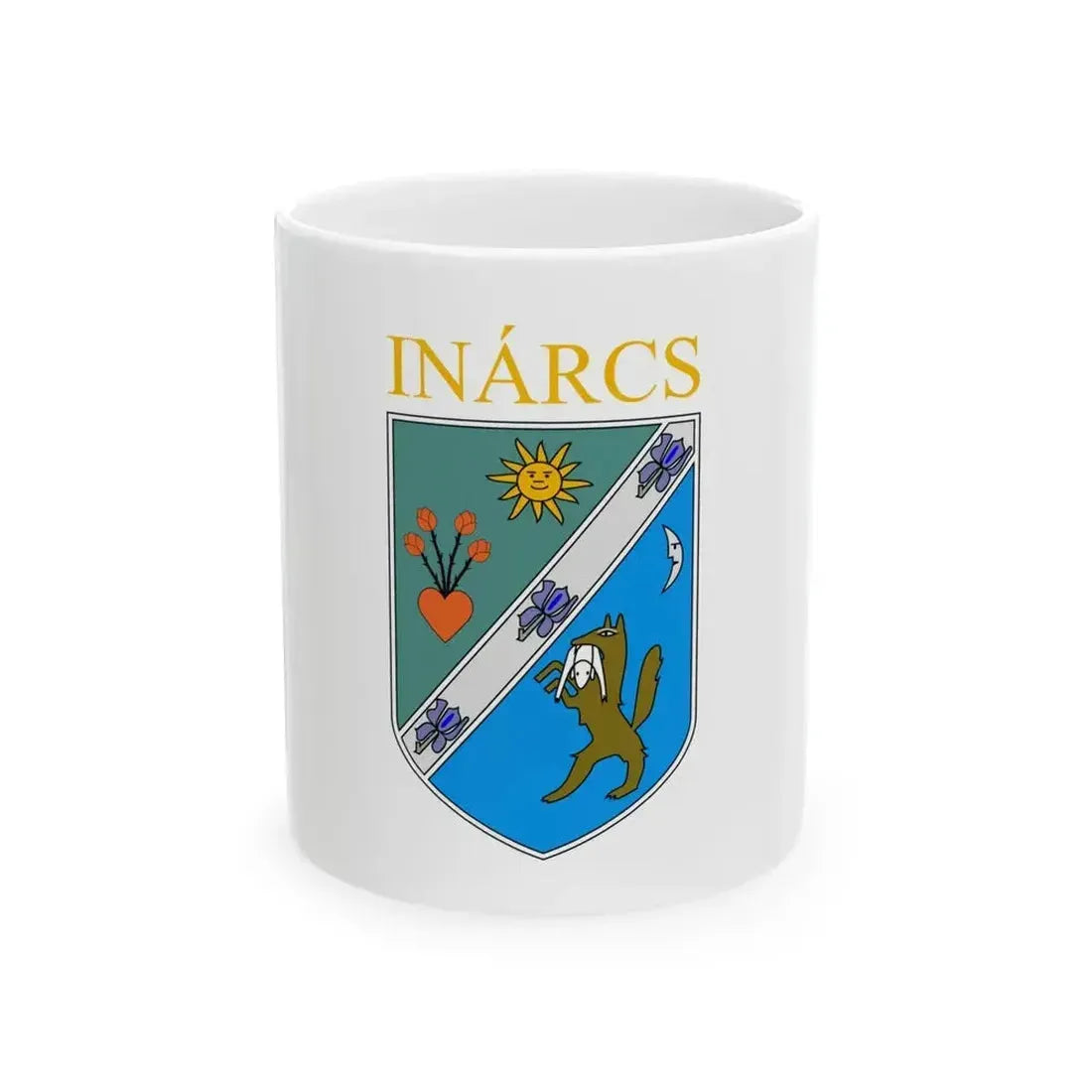 Flag of Inarcs (Hungary) White Coffee Mug 11oz - Go Mug Yourself