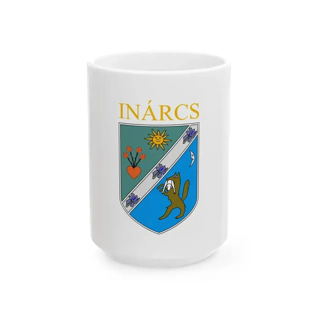 Flag of Inarcs (Hungary) White Coffee Mug 15oz - Go Mug Yourself