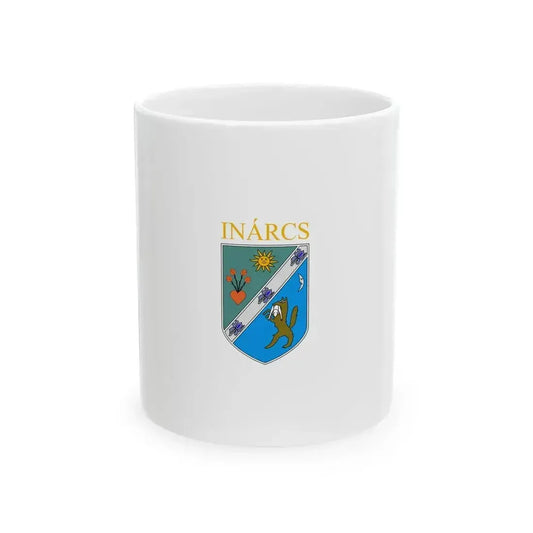 Flag of Inarcs vertical (Hungary) White Coffee Mug 11oz - Go Mug Yourself