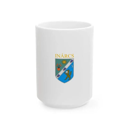 Flag of Inarcs vertical (Hungary) White Coffee Mug 15oz - Go Mug Yourself