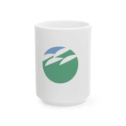 Flag of Inashiki Ibaraki (Japan) White Coffee Mug 15oz - Go Mug Yourself