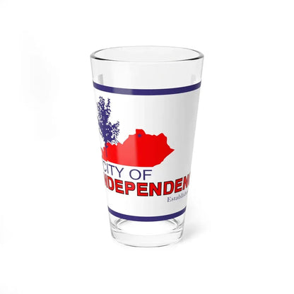 Flag of Independence Kentucky (United States) Pint Glass 16oz 16oz - Go Mug Yourself