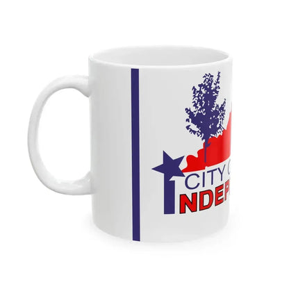 Flag of Independence Kentucky (United States) White Coffee Mug - Go Mug Yourself