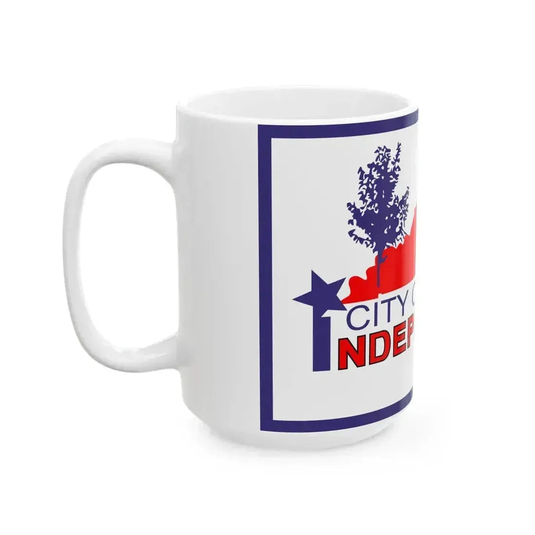 Flag of Independence Kentucky (United States) White Coffee Mug - Go Mug Yourself