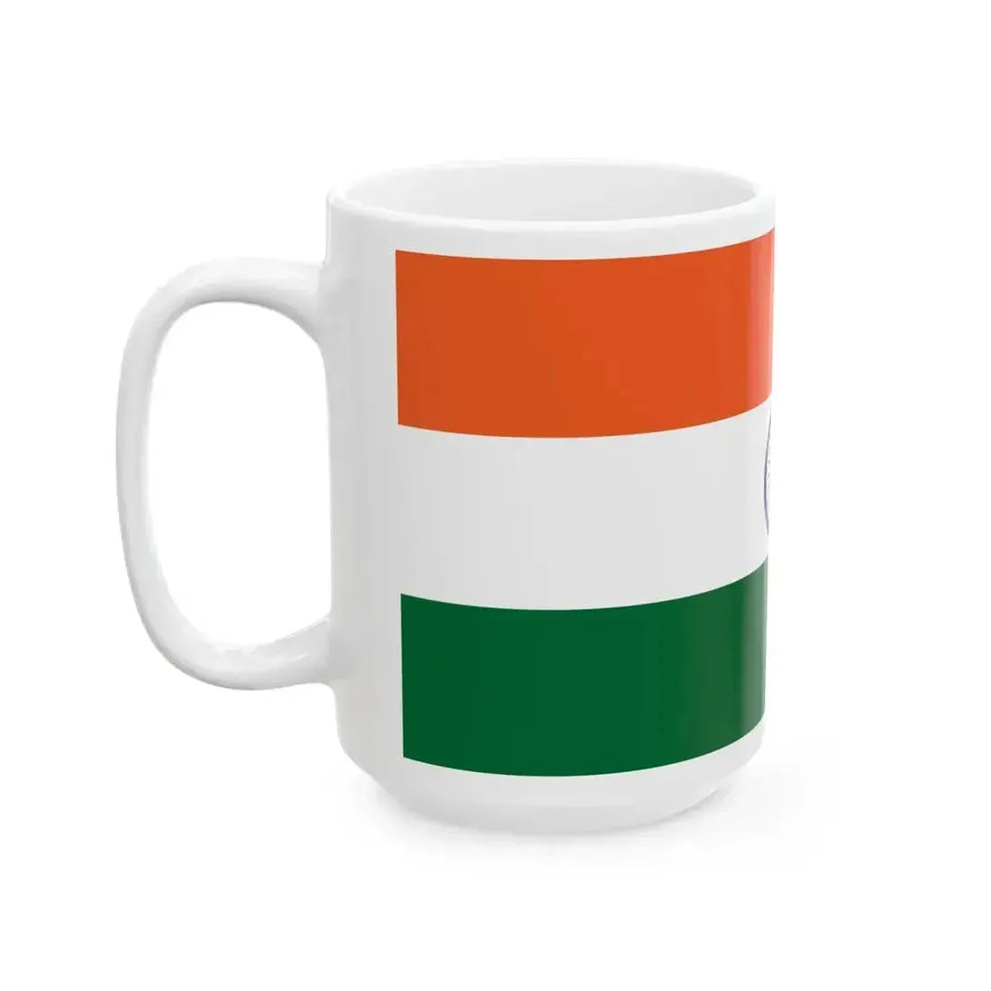 Flag of India 2-1 (India) White Coffee Mug - Go Mug Yourself