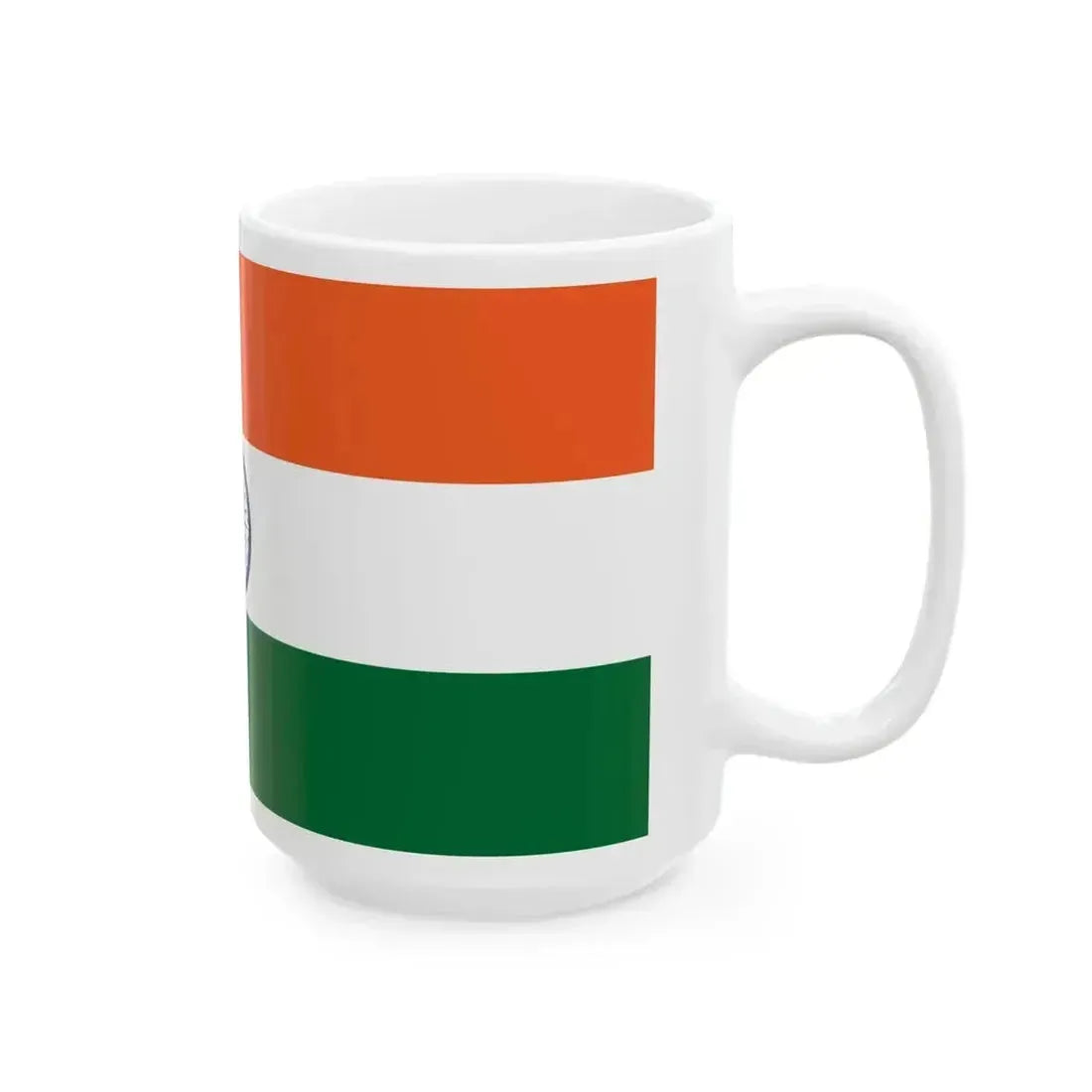 Flag of India 2-1 (India) White Coffee Mug - Go Mug Yourself
