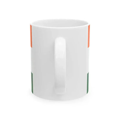Flag of India 3-2 (India) White Coffee Mug - Go Mug Yourself