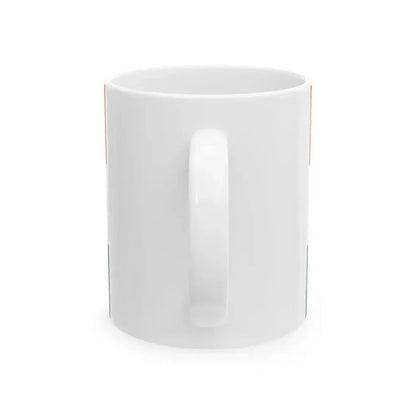 Flag of India simple (India) White Coffee Mug - Go Mug Yourself