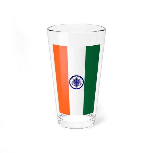 Flag of India vertical (India) Pint Glass 16oz 16oz - Go Mug Yourself