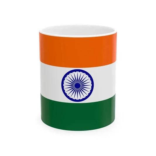 Flag of India Websafe (India) White Coffee Mug 11oz - Go Mug Yourself