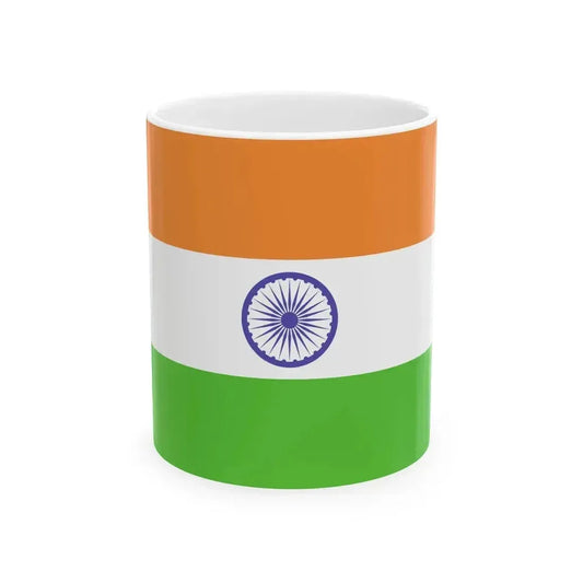 Flag of India WFB 2000 (India) White Coffee Mug 11oz - Go Mug Yourself