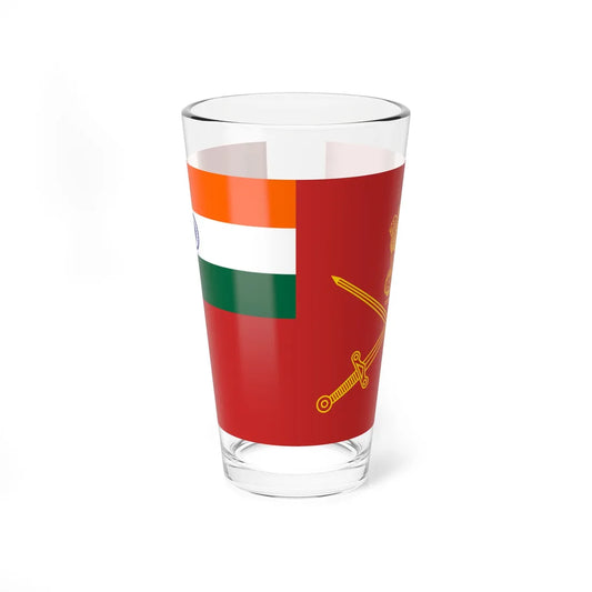 Flag of Indian Army (India) Pint Glass 16oz 16oz - Go Mug Yourself