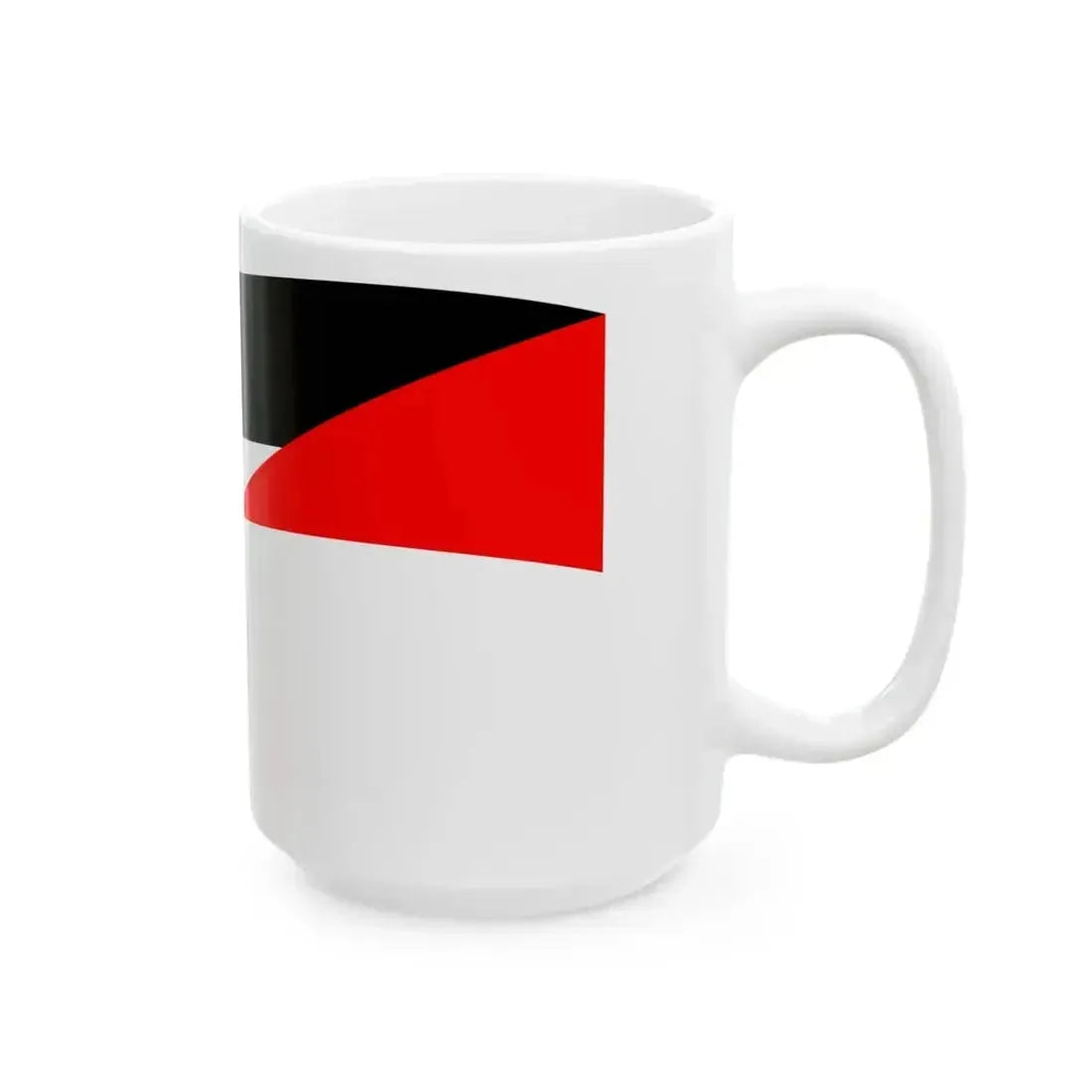 Flag of Indonesia and Palestine with waves (Indonesia) White Coffee Mug - Go Mug Yourself