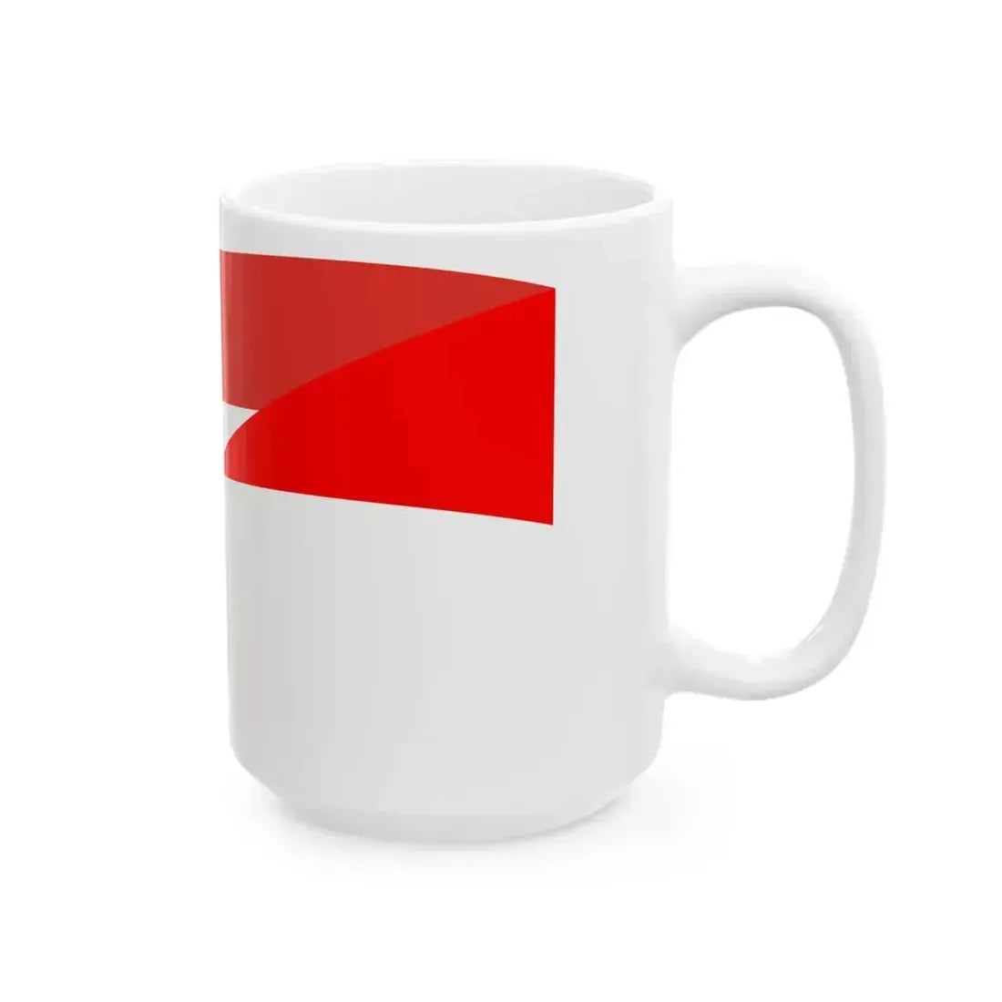 Flag of Indonesia and Sudan with waves (Indonesia) White Coffee Mug - Go Mug Yourself