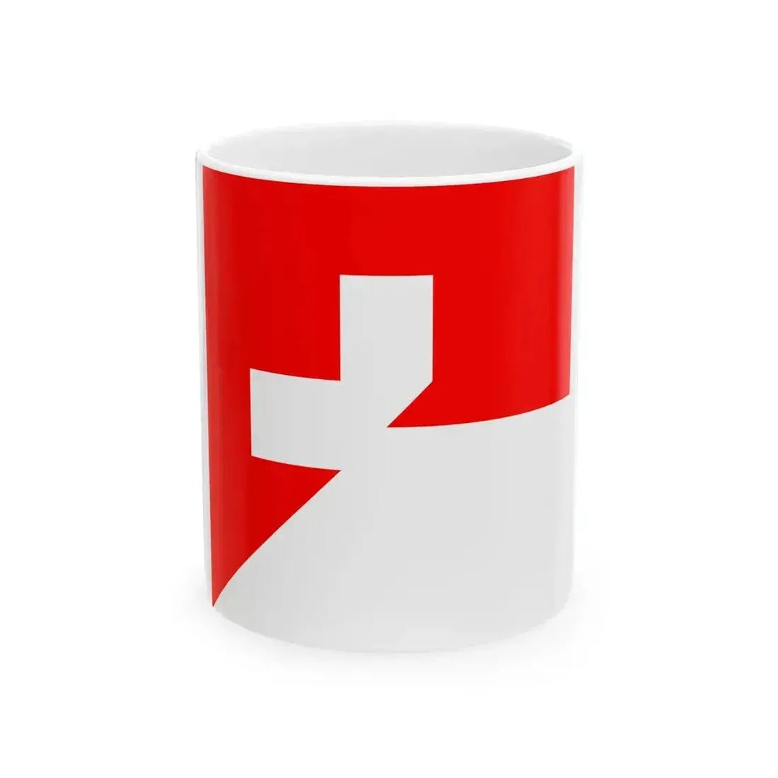 Flag of Indonesia and Switzerland (Indonesia) White Coffee Mug 11oz - Go Mug Yourself