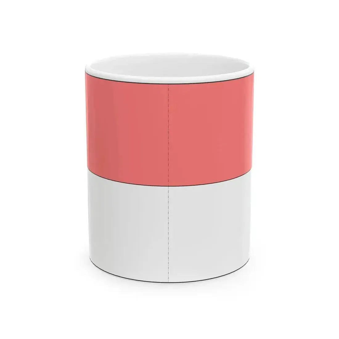 Flag of Indonesia construction sheet (Indonesia) White Coffee Mug 11oz - Go Mug Yourself