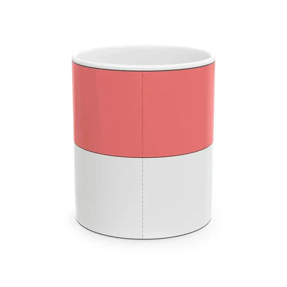 Flag of Indonesia construction sheet (Indonesia) White Coffee Mug 11oz - Go Mug Yourself