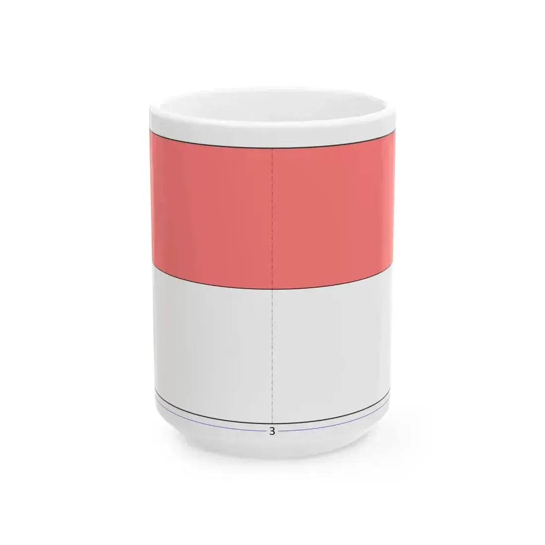 Flag of Indonesia construction sheet (Indonesia) White Coffee Mug 15oz - Go Mug Yourself