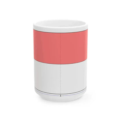 Flag of Indonesia construction sheet (Indonesia) White Coffee Mug 15oz - Go Mug Yourself