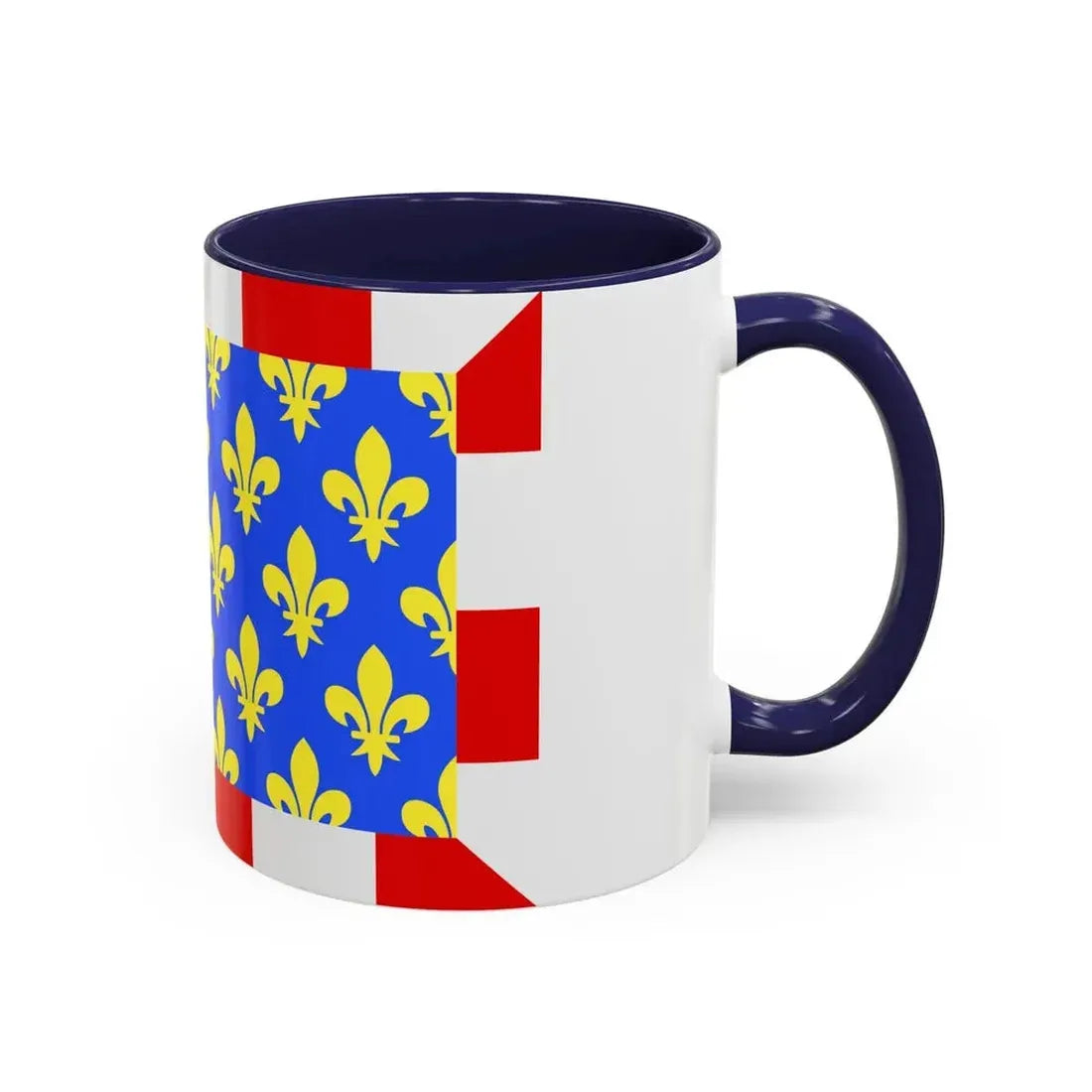 Flag of Indre et Loire France - Accent Coffee Mug - Go Mug Yourself