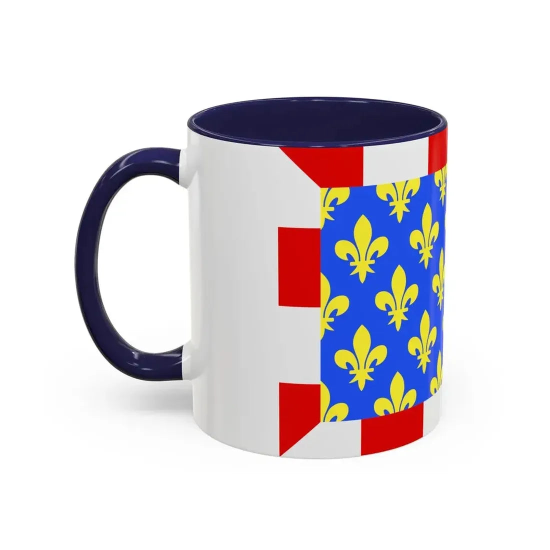 Flag of Indre et Loire France - Accent Coffee Mug - Go Mug Yourself