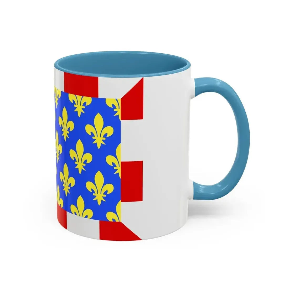 Flag of Indre et Loire France - Accent Coffee Mug - Go Mug Yourself
