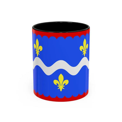 Flag of Indre France - Accent Coffee Mug 11oz Black - Go Mug Yourself