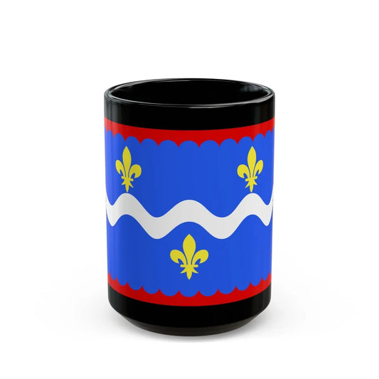 Flag of Indre France - Black Coffee Mug-15oz-Go Mug Yourself