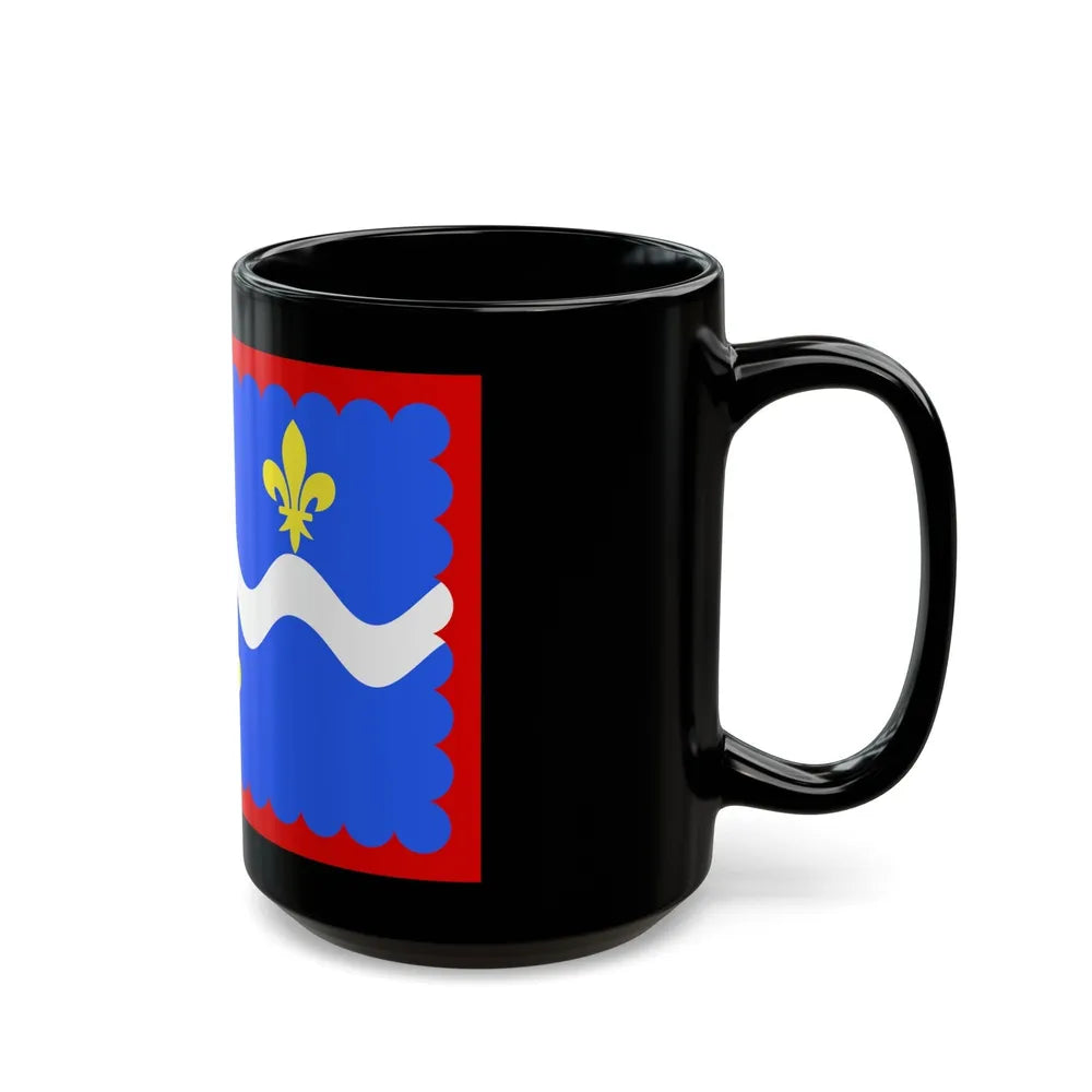 Flag of Indre France - Black Coffee Mug-Go Mug Yourself