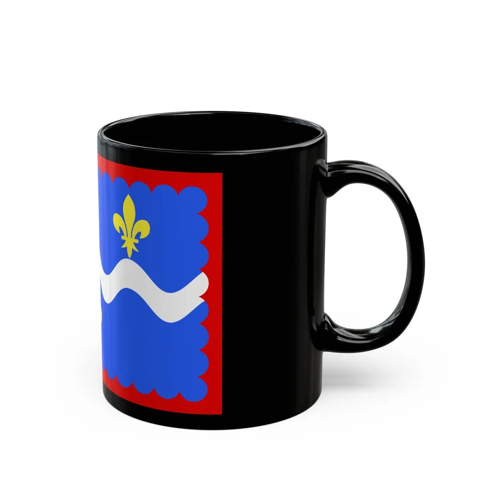 Flag of Indre France - Black Coffee Mug-Go Mug Yourself