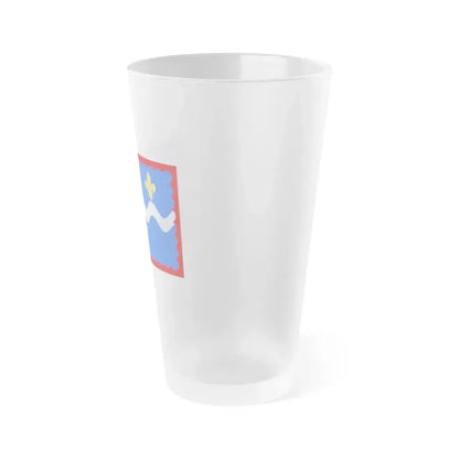 Flag of Indre France - Frosted Pint Glass 16oz - Go Mug Yourself