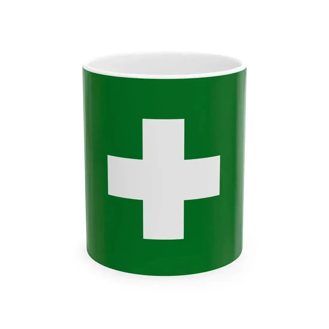 Flag of industrial health (Japan) White Coffee Mug 11oz - Go Mug Yourself