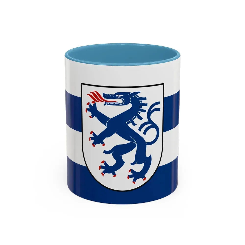 Flag of Ingolstadt Germany - Accent Coffee Mug 11oz Light Blue - Go Mug Yourself