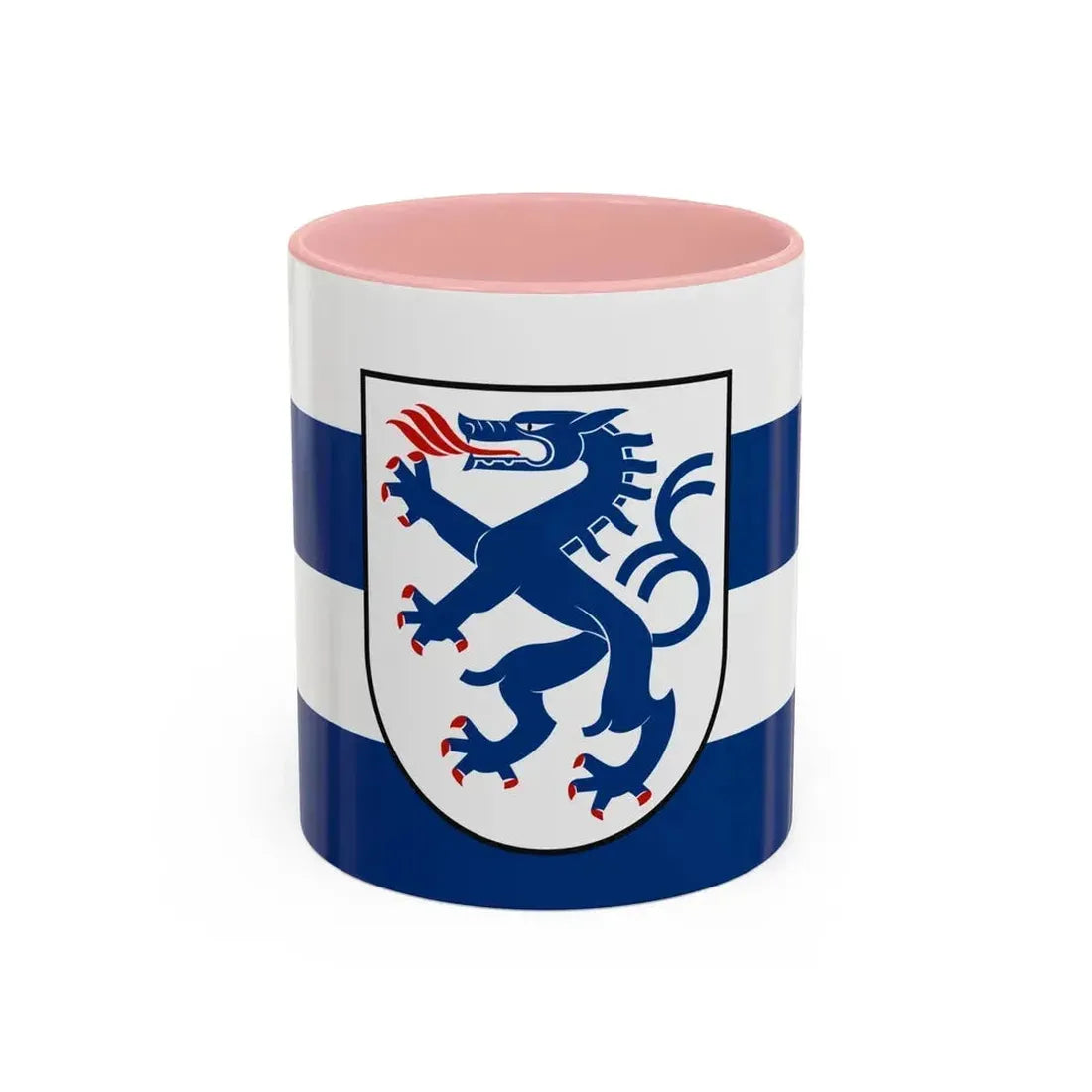 Flag of Ingolstadt Germany - Accent Coffee Mug 11oz Pink - Go Mug Yourself