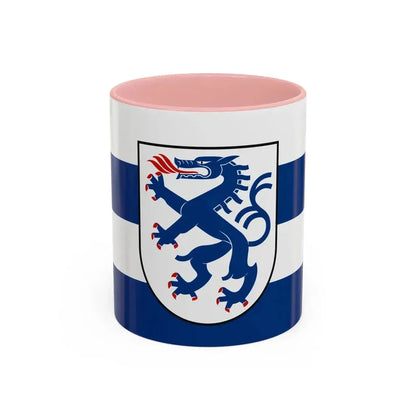 Flag of Ingolstadt Germany - Accent Coffee Mug 11oz Pink - Go Mug Yourself
