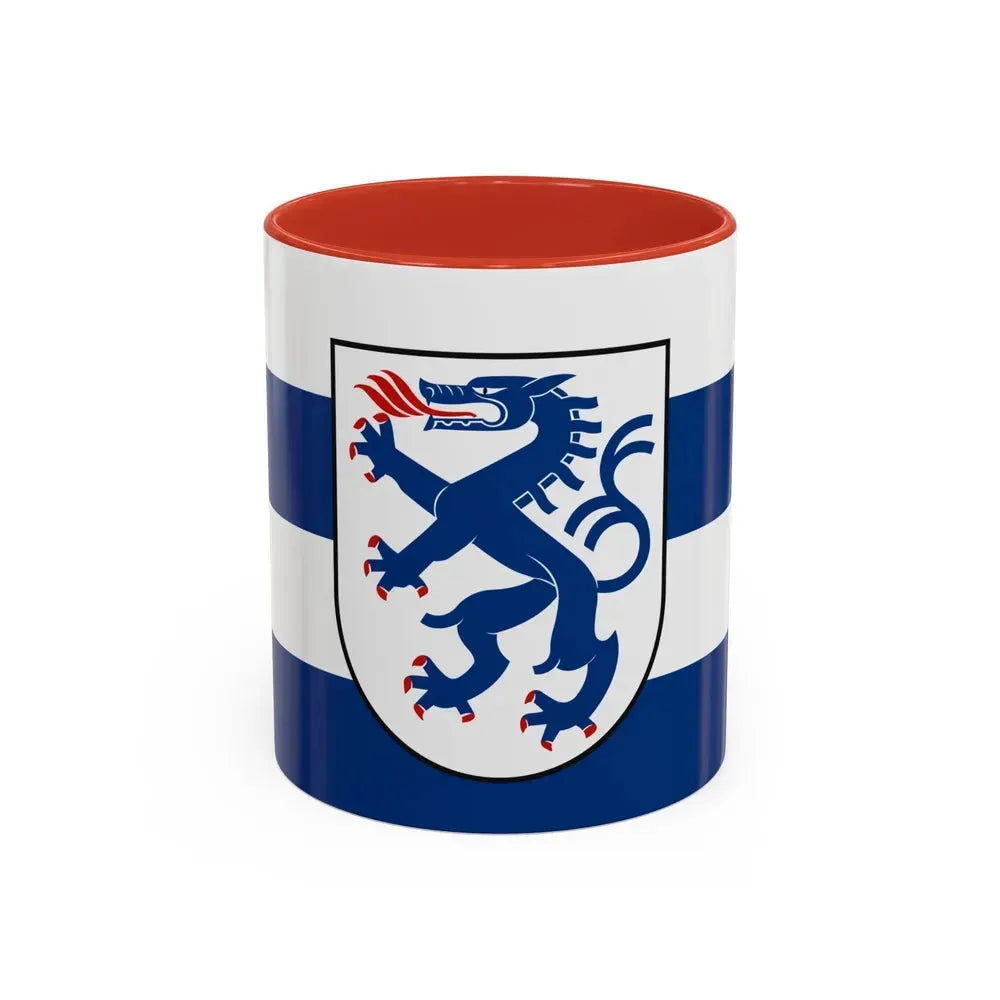 Flag of Ingolstadt Germany - Accent Coffee Mug 11oz Red - Go Mug Yourself